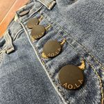 Alice + Olivia High Waisted Exposed Button Fly Skinny Jeans Size 26 Blue Photo 2