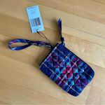 Vera Bradley Clip & Zip Mini Pouch Wristlet, Tartan Plaid, Navy, Red, Green Photo 1