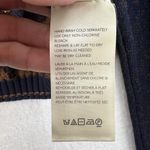 Free People Large L Knit Lightening Bolt Sweater Navy Blue Women’s Slim Fitting Photo 6