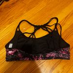 Forever 21  Sports Bra Strappy Black Pink Large Photo 2