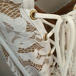 V. Chapman White Lace Mini Dress Photo 5