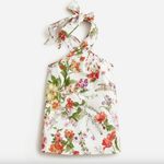 J.Crew Collection Halter Top in White Ratti Tropical Floral Print XS Photo 1