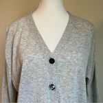 J.Crew V Neck Button Up Cardigan in Gray Size Small Lightweight Photo 3