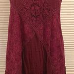 Free People Burgundy Lace Shift Dress Photo 0