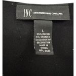 INC International Concepts Black Dress with Chunky Bead Bands, Size L Size L Photo 3