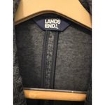 Lands End Womens Blazer Gray Knit Textured Jacket Career Casual Size M Photo 1