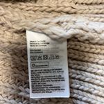 H&M  Oversized Cable Knit Sweater Cardigan Tie Neutral Women’s Sz S EUC Photo 5