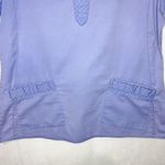 Vera Bradley  V-Neck Scrub Top Women’s Sz M Purple Stretch Pockets Healthcare Photo 2