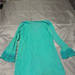 Teal Crochet Detail Dress Green Size L Photo 1