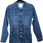 Celebrity Pink Women’s Long Sleeve Denim Boiler Suit Dark Wash Size Small Photo 4