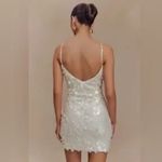 Meshki  Romilly Sequin Mini Dress in Ivory XXS Photo 7