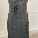 Julia Jordan Murky Green Black Mesh Cutout Sequin Sheath Dress S Photo 4