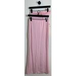 Reformation  Adalynn Knit Two Piece in Pink Rose Size Small (Skirt) Medium (Top) Photo 2