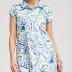 Chico's  Zenergy UPF Knit Paisley Dress Size 3 XL Multicolor Polo Stretch Resort Photo 0