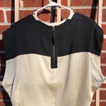 Helmut Lang  Black and Gravel Cream Silk Top - size Medium Photo 9