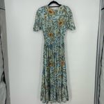 Abel the label  Anthropologie Osaka Floral High Low Midi Dress size M Cottagecore Photo 11