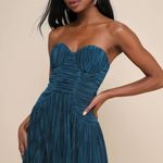 Lulus Lulu Deeply Glamorous Teal  Mini Dress Photo 0