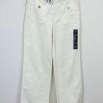 J.Crew Petite Slim Wide Leg Sailor Jean All Day Stretch Retro White US 27 P NWT Photo 4