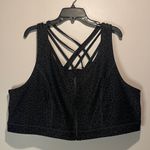 Torrid - Happy Camper Zip Front Leopard Print Sports Bra Criss Cross Back Size 5X Photo 2