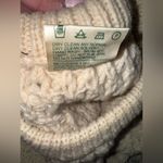 Vintage 80’s Malinmor Hand Knit Wool Cable Knit Fisherman’s Sweater Beige Large Photo 11