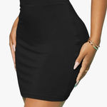 New! Black High Waist Bodycon Mini Skirt Size XS Photo 0
