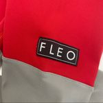 FLEO Colorblock Cropped Capri Leggings: Red/Grey Size XS Photo 5