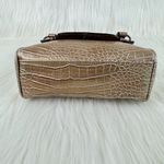 G by Guess Vintage Y2K Guess Logo Crocodile Embossed Handbag Purse Small Pale Gold 8x5x3 Photo 2