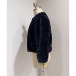 Calvin Klein NWT Women's Black Faux-Fur 3/4 Sleeve Shrug Jacket Size M MRSP $99 Photo 2