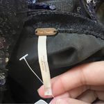 FREE PEOPLE NWT Siren Sequin Mini Open Back Dress Velvet‎ Belt Size 2 Cocktail Black Photo 11