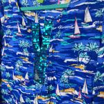 Island Republic Blue Long Sleeve Tunic Top Sail Boat Beach Ocean Glitter Size M Size M Photo 2