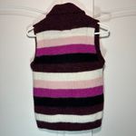 Ganni Paneled Striped Knitted Vest Alpaca Wool Blend Sleeveless Sweater Top XXS Photo 6