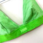 SKIMS  cotton rib plunge bralette in neon green size L Photo 10