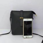 Black Vegan Leather Bucket Bag Photo 4