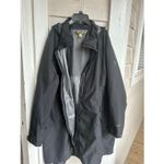 Eddie Bauer WeatherEdge Hood Trench Rain Coat Black XL Lightweight Photo 11