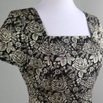 Brooks Brothers  Black and Cream Floral Midi Dress Photo 2