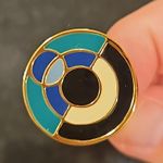 Trina Turk 💕💕 Modern Geometrics Eclipse Enamel Ring ~ Multi-Color 7 NWT Photo 5