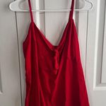 Old Navy red knot spaghetti strap blouse size large Photo 0