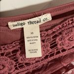 Indigo Blue 2 Piece  Lace Kaftan Dress in Dusty Rose Photo 7