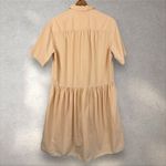Studio Tomboy Drop Waist Shirt‎ Dress Midi Oversized Cotton One Size Tan Size undefined Photo 5