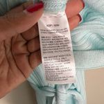 White House | Black Market WHBM Soft Ribbed Cable Knit Longline Open Front Tie Waist Contemporary Cardigan Photo 9