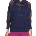 Lorna Jane EUC  Movement mesh hoodie blue size medium Photo 0