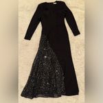 Dress the Population New Winnie Sequin V-Neck
Long Sleeve Godet Sheath Gown sz S Photo 3