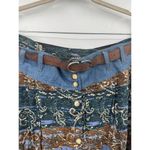 Vintage Capacity Maxi Skirt Women 3X Western Rodeo Farm‎ Southern Belted Button Photo 9