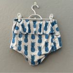 Kortni Jeane  blue pineapple high waisted peplum style swim bottoms medium Photo 5
