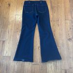 EXPRESS 70’s flare high rise dark wash jeans front zipper 8 Photo 8