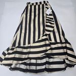 LPA  Hi Low Ruffle Skirt in Black & White XS Photo 2