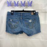 Hollister Vintage  women's‎ junior's light wash denim distressed ripped shorts 11 Photo 4