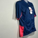 Santic Women's Size XLarge Cycling Jersey Full Zip Biking Shirt Rear Pockets Blue Photo 4