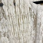 Alexis Emelya Floral Lace Bell-Sleeve Mini Dress Size L Photo 4