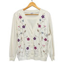 Alfred Dunner  Vintage Cottagecore‎ Embroidered Cardigan Sweater Size 1X Photo 2
